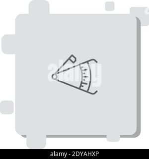 Caliper Vektor-Symbol Moderne einfache Vektor-Illustration Stock Vektor