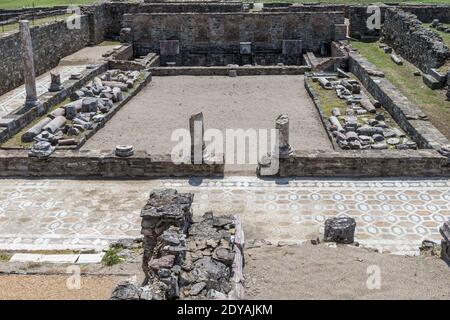 Stobi, archäologische Ruinen der römischen Stadt, Mazedonien, (FYROM), Republik Nordmakedonien Stockfoto