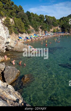 Bucht von Calanchiole, Capoliveri, Insel Elba, Toskana, Italien Stockfoto