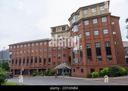 Central Police Station, Byron House, Maid Marian Way, Central Police Station, im Stadtzentrum von Nottingham, Notts., Großbritannien. Stockfoto