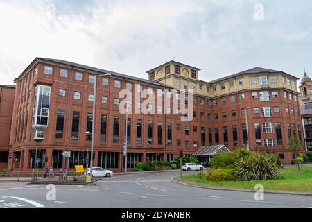 Central Police Station, Byron House, Maid Marian Way, Central Police Station, im Stadtzentrum von Nottingham, Notts., Großbritannien. Stockfoto