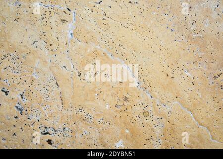 Textur einer glatten Steinwand Stockfoto