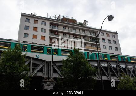 Lllustration des täglichen Lebens in Paris, Frankreich. Lllustration du quotidien à Paris en France. Stockfoto