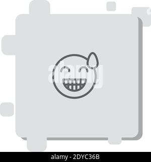 Erleichtert Vektor-Symbol Moderne einfache Vektor-Illustration Stock Vektor