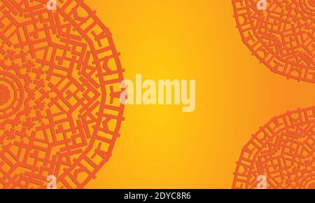 Abstrakte bunte Mandala Design Hintergrund. Stock Vektor
