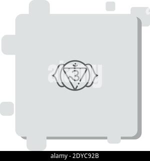 ajna Vektor-Symbol Moderne einfache Vektor-Illustration Stock Vektor