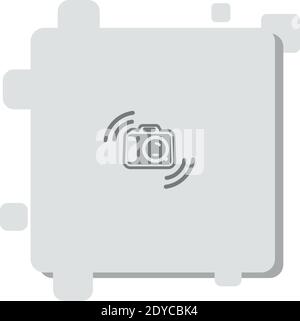 Kamera Vektor-Symbol Moderne einfache Vektor-Illustration Stock Vektor