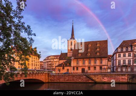 St. Nikolaus Kirche in Straßburg, Frankreich Stockfoto