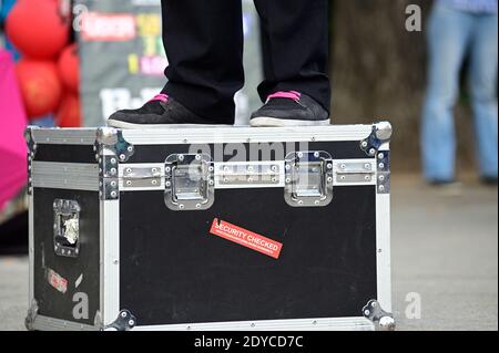 Wien, Österreich. September 15, 2011. Buskers Festival Wien am Karlsplatz Stockfoto