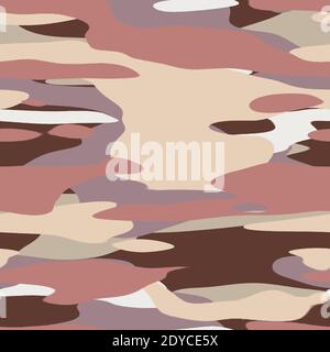 Nahtloses, unifarbenes, flaches Camo-Digitalmuster Stockfoto