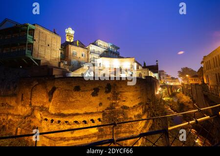 Bad Bereich in der Altstadt von Tiflis, einer der berühmtesten Reise-Ort Stockfoto