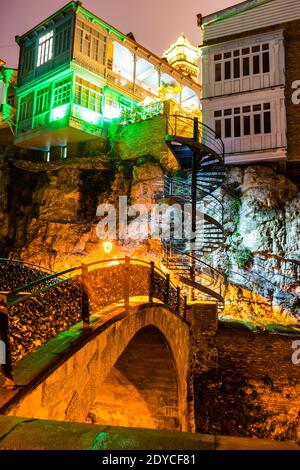 Bad Bereich in der Altstadt von Tiflis, einer der berühmtesten Reise-Ort Stockfoto