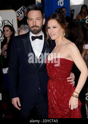 Ben Affleck und Jennifer Garner kommen zur 70. Annual Golden Globe Awards Zeremonie, die am 13. Januar 2013 im Beverly Hilton Hotel in Los Angeles, CA, stattfand. Foto von Lionel Hahn / ABACAPRESS.COM Stockfoto