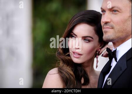 Megan Fox und Brian Austin Green kommen zur 70. Annual Golden Globe Awards Zeremonie, die am 13. Januar 2013 im Beverly Hilton Hotel in Los Angeles, CA, stattfand. Foto von Lionel Hahn / ABACAPRESS.COM Stockfoto