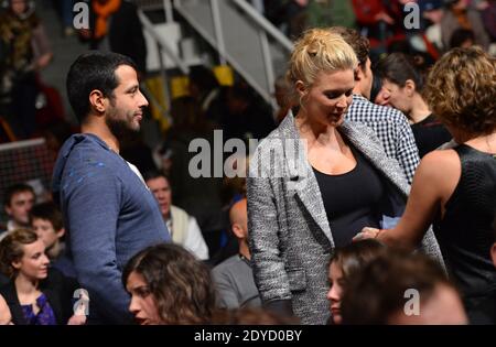Virginie Efira und ihr Freund Mabrouk el Mechri während der 16. Abschlussfeier des Comedy Film Festivals Alpe d'Huez am 19. Januar 2013 in l'Alpe d'Huez, Frankreich. Foto von Jeremy Charriau/ABACAPRESS.COM Stockfoto