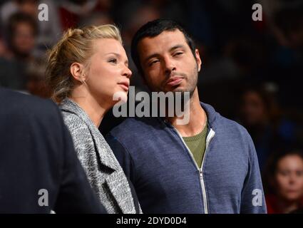 Virginie Efira und ihr Freund Mabrouk el Mechri während der 16. Abschlussfeier des Comedy Film Festivals Alpe d'Huez am 19. Januar 2013 in l'Alpe d'Huez, Frankreich. Foto von Jeremy Charriau/ABACAPRESS.COM Stockfoto