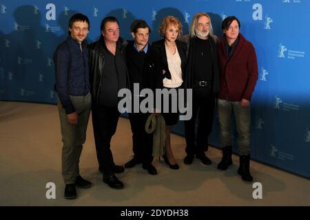 Die Schauspieler Marko Mandic, Peter Kurth, Lars Rudolph, Rosa Enskat, Wolfgang Packhaeuser und Uwe Bohm beim "Gold"-Fotocall während der 63. Berlinale, Internationale Filmfestspiele Berlin, am 09. Februar 2013. Foto von Aurore Marechal/ABACAPRESS.COM Stockfoto