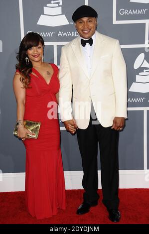 Simone Johnson und LL Cool J kommen am 10. Februar 2013 bei den 55. Jährlichen GRAMMY Awards im Staples Center in Los Angeles, CA, USA. Foto von Lionel Hahn/ABACAPRESS.COM Stockfoto