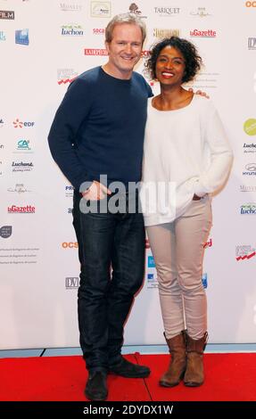 Sara Martins und Philippe Lefevre posiert während des 15. Internationalen Filmfestivals Luchon in Luchon, französische Pyrenäen, am 15. Februar 2013. Foto von Patrick Bernard/ABACAPRESS.COM Stockfoto