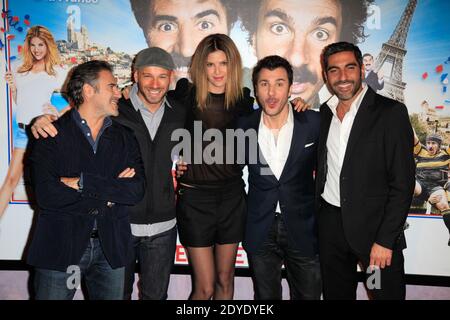 Jose Garcia, Franck Gastambide, Isabelle Funaro, Michael Youn und Ary Abittan der Premiere von "Vive la France" im Kino UGC Bercy in Paris, Frankreich am 19. Februar 2013. Foto von Jerome Domine/ABACAPRESS.COM Stockfoto