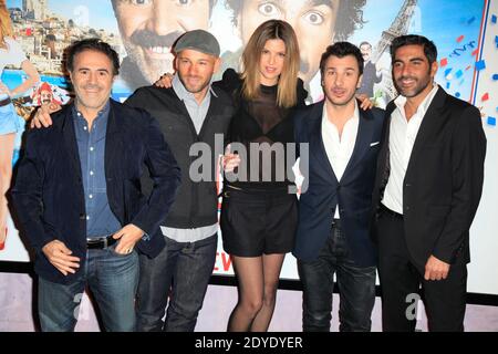 Jose Garcia, Franck Gastambide, Isabelle Funaro, Michael Youn und Ary Abittan der Premiere von "Vive la France" im Kino UGC Bercy in Paris, Frankreich am 19. Februar 2013. Foto von Jerome Domine/ABACAPRESS.COM Stockfoto