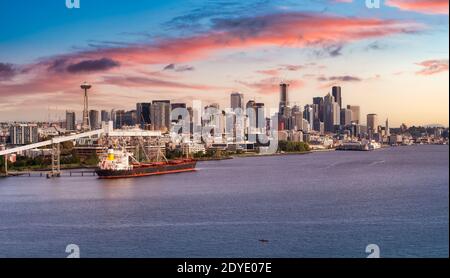 Downtown Seattle, Washington, Vereinigte Staaten von Amerika. Stockfoto