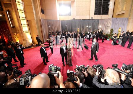 Stacy Keibler und George Clooney kommen für die 85. Academy Awards im Dolby Theater, Los Angeles, CA, USA, 24. Februar 2013. Foto von Lionel Hahn/ABACAPRESS.COM Stockfoto