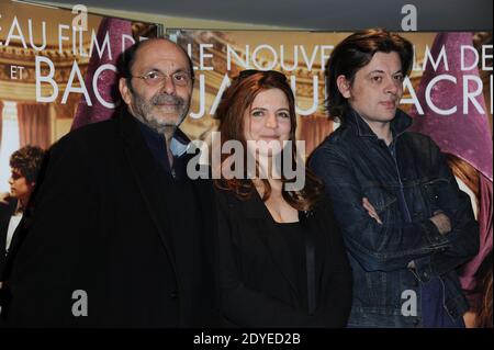 (L-R) Jean-Pierre Bacri, Agnes Jaoui und Benjamin Biolay bei der Premiere von "Au Bout du Conte" am UGC Cine Cite Les Halles Theater, in Paris, Frankreich am 4. März 2013. Foto von Mireille Ampilhac/ABACAPRESS.COM Stockfoto