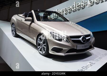 Die neue Mercedes E-Klasse wird am 6. März 2013 auf dem 83. Internationalen Genfer Autosalon und Zubehör in Genf, Schweiz, ausgestellt. Foto von Loona/ABACAPRESS.COM Stockfoto