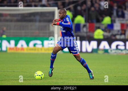 OL's Gueida Fofana während des Fußballspiel der Ersten Liga, Olympique Lyonnais gegen Olympique de Marseille im Gerland Stadion in Lyon, Frankreich am 10. März 2013. Das Spiel endete in einem Unentschieden von 0-0. Foto von Maxime Jegat/ABACAPRESS.COM Stockfoto