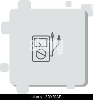 Tester Vektor-Symbol Moderne einfache Vektor-Illustration Stock Vektor