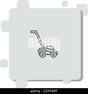 Mähen Vektor-Symbol Moderne einfache Vektor-Illustration Stock Vektor
