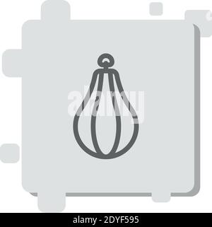 Boxsack Vektor-Symbol Moderne einfache Vektor-Illustration Stock Vektor