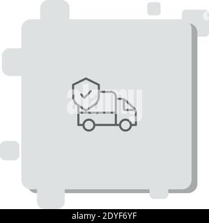 Transport Vektor-Symbol Moderne einfache Vektor-Illustration Stock Vektor