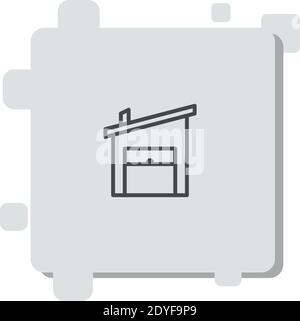 Stoff Vektor-Symbol Moderne einfache Vektor-Illustration Stock Vektor