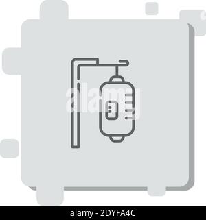 Tropf Vektor-Symbol Moderne einfache Vektor-Illustration Stock Vektor