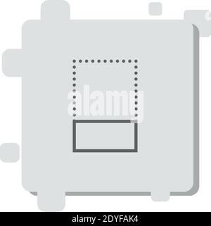 Vektor-Symbol ausrichten Moderne einfache Vektor-Illustration Stock Vektor
