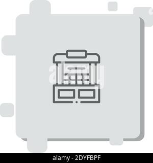 jukebox Vektor-Symbol Moderne einfache Vektor-Illustration Stock Vektor