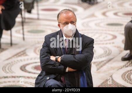 Rom, Italien. Dezember 2020. Andrea Riccardi, Gründer der Gemeinschaft von Sant'Egidio (Foto: Matteo Nardone/Pacific Press) Quelle: Pacific Press Media Production Corp./Alamy Live News Stockfoto