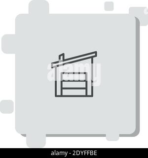 Storage Stacks Vektor-Symbol Moderne einfache Vektor-Illustration Stock Vektor