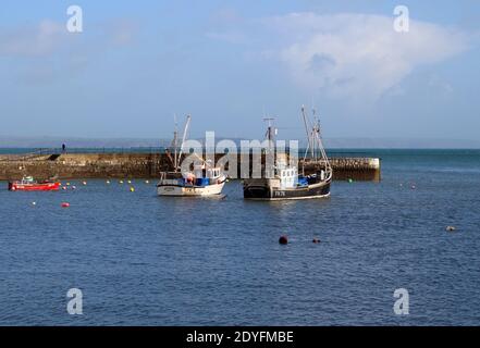 UK Fischerboote Megavissy Hafen Stockfoto