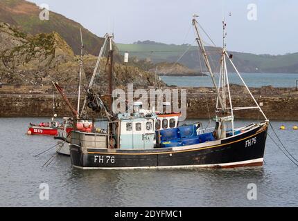 UK Fischerboote Megavissy Hafen Stockfoto