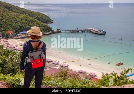 Das Leben ist wunderschön und angenehm Koh Larn Bezirk Chonburi in der Nähe Pattaya Thailand Asien Stockfoto