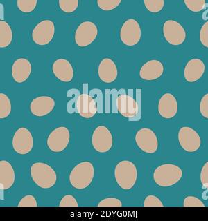 Einfache Eier Polka Punkte nahtlose Vektor-Muster Stock Vektor