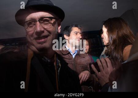 FRA - POLITIQUE - FRANCOIS RUFFIN PRÉSENTE SON FILM ' J'VENUX DU SOLEIL ' Samedi 24 Mars 2018, le député François Ruffin est venu à Rennes pour présent Stockfoto