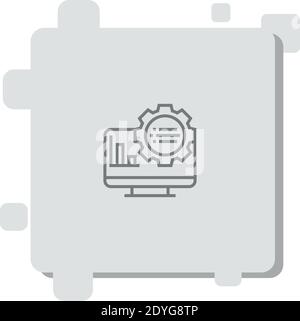 Analytische Vektor-Symbol Moderne einfache Vektor-Illustration Stock Vektor