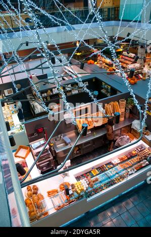 San Anton Markt, Blick von oben. Madrid, Spanien. Stockfoto
