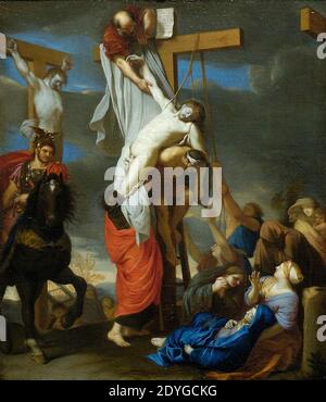 LE BRUN Karl der Abstieg vom Kreuz. Stockfoto