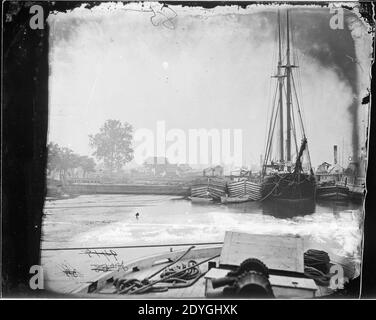 Landung im Weißen Haus, Pamunkey River, 1864. (3995307001). Stockfoto