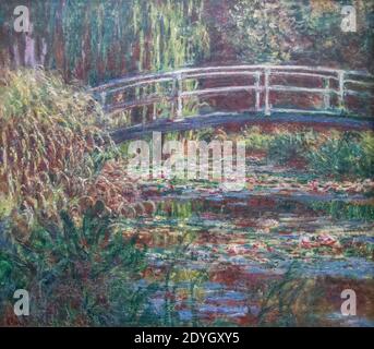 Le Bassin aux nymphéas, Harmonierose - Claude Monet. Stockfoto